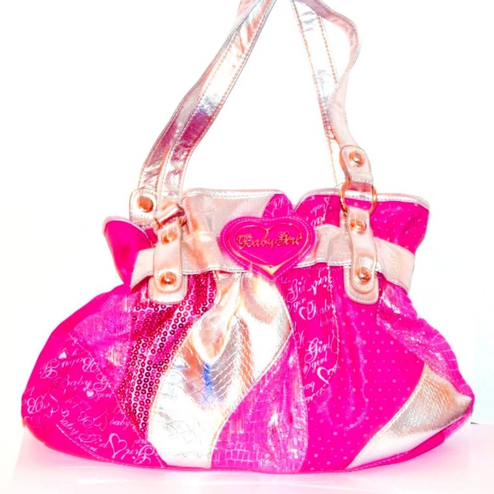 Brand New Ladies Pink Shoulder Bag/Handbag